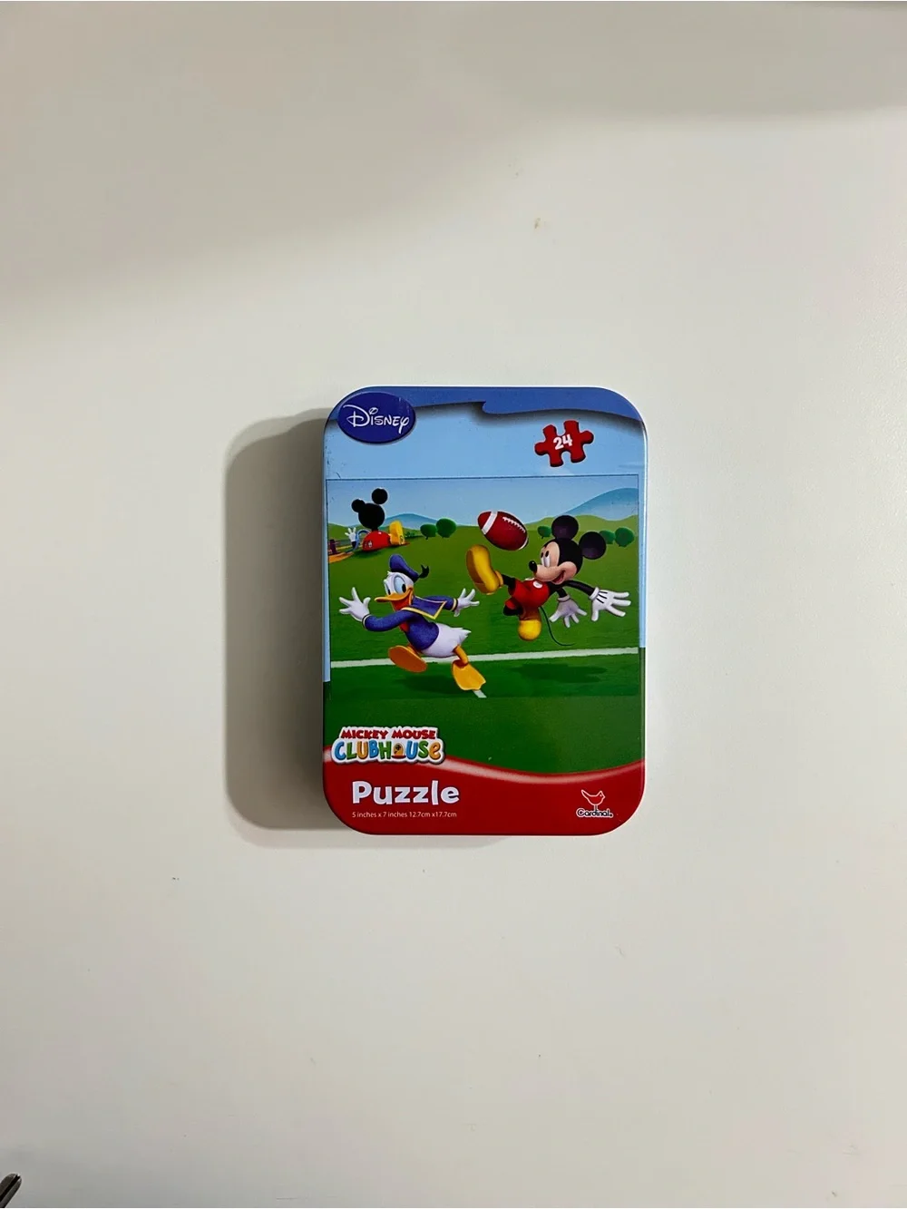 Disney Mickey Mouse Clubhouse Puzzle Tin - Blue, Green & Red